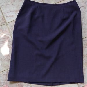 Kasper Petite Pencil Skirt Dark Navy Blue 10P B4